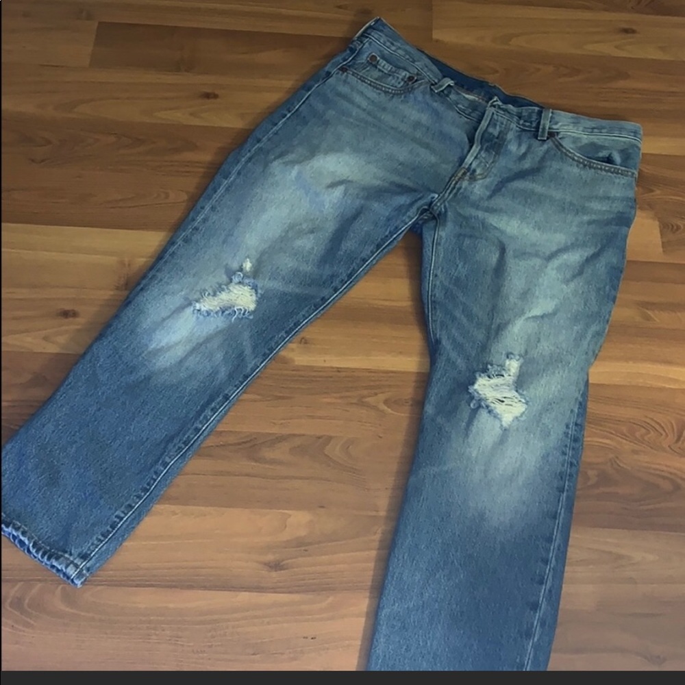 Levi’s 501 CT ripped jeans